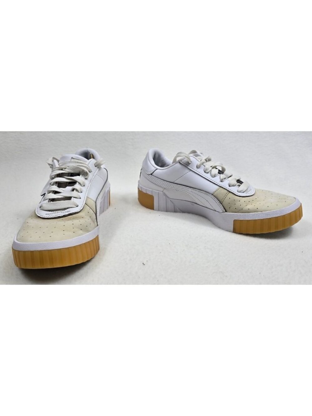 Puma Womens Size 8 Cali Exotic Trainers White Sneakers Shoes